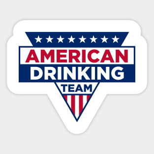 American Drinking Team Sticker